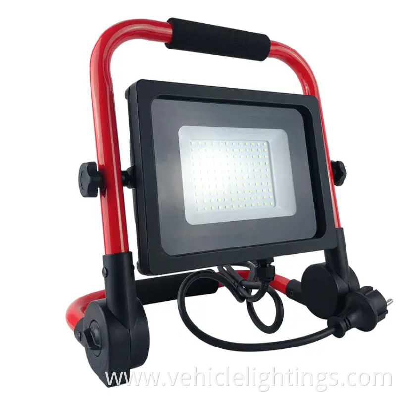 LED work light 50W IP65 waterproof Outdoor portable folding electrodeless dimming LED work light